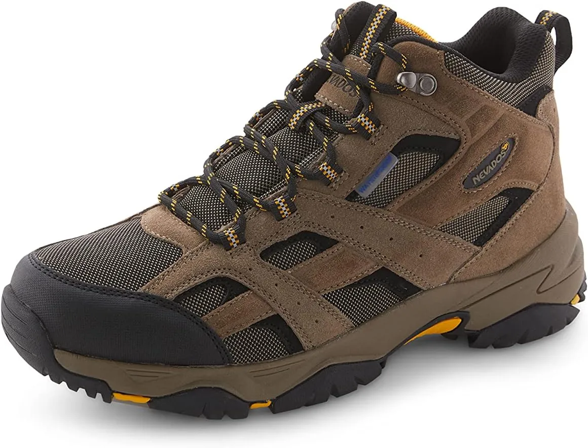 Nevados XP Men's Rubicon Waterproof Hiking Boots | Lightweight for Trail, Walking, Summer Outdoors | Comfortable w/Memory Foam | Rugged Carbon Rubber Sole
