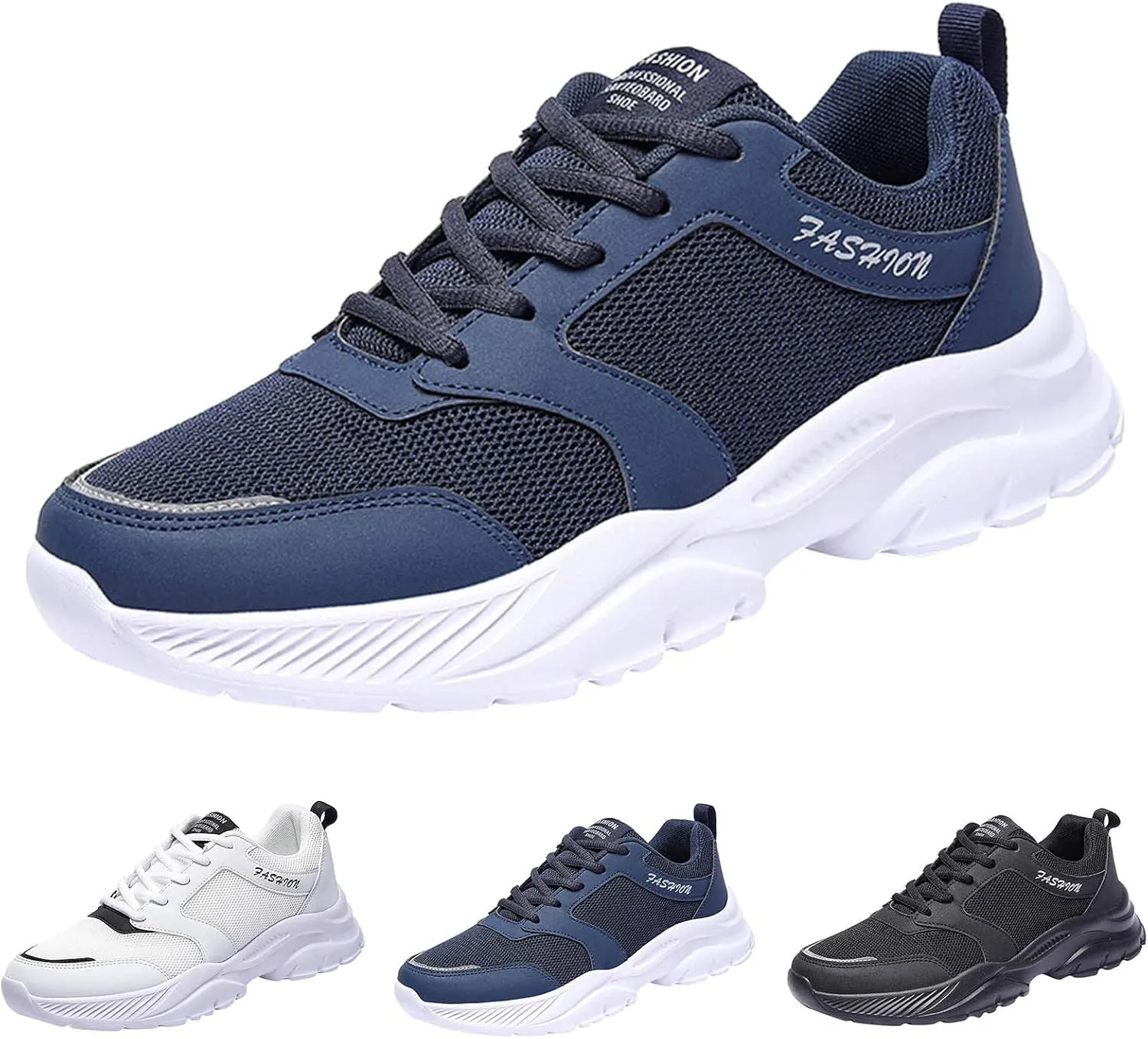 Non Slip Work Sport Shoes for Men Lightweight Sport Gym Jogging Walking Sneaker Lightweight Work Shoes for Men