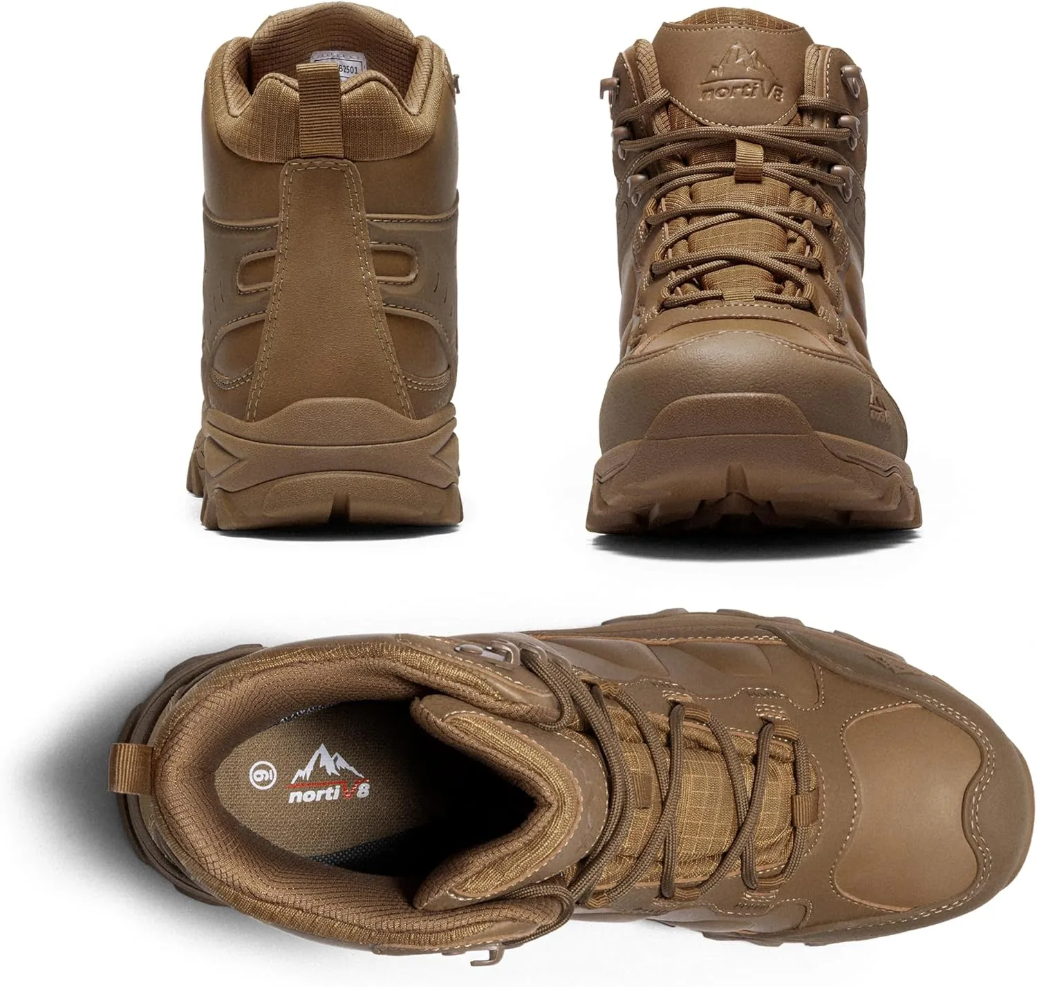 NORTIV 8 Men's Waterproof Hiking Boots Outdoor Mid Trekking Lightweight Mountaineering Shoes Paladin