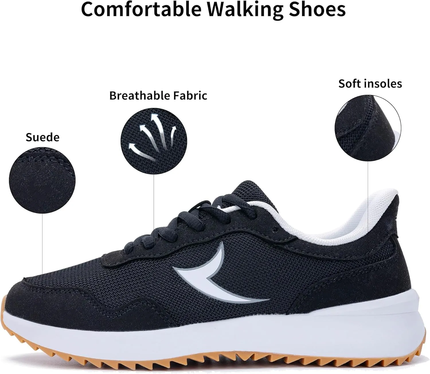 PERSOUL Women's Fashion Sneakers Comfortable Womens Walking Shoes Lightweight Style Tennis Shoes for Casual Daily Workout Shoes US Size 6-11