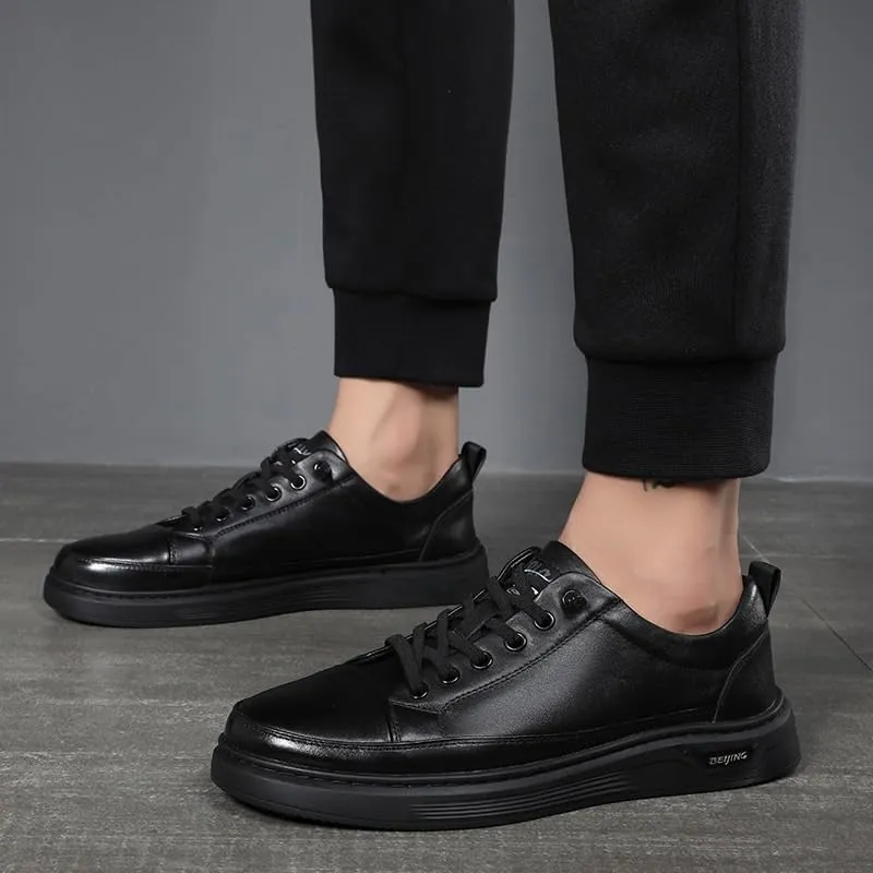 Premium Cap Toe Derby Shoes for Men Breathable Lining Professional Office Work Formal Occasions Slip-Resistant Outsole