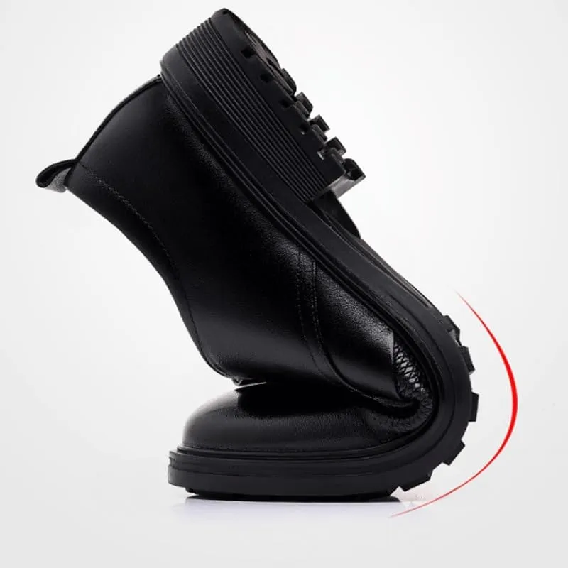 Refined Men’s Lace-Up Oxford Dress Shoes for Ceremonial Occasions, Breathable Leather Formal Footwear with Flexible Traction Sole