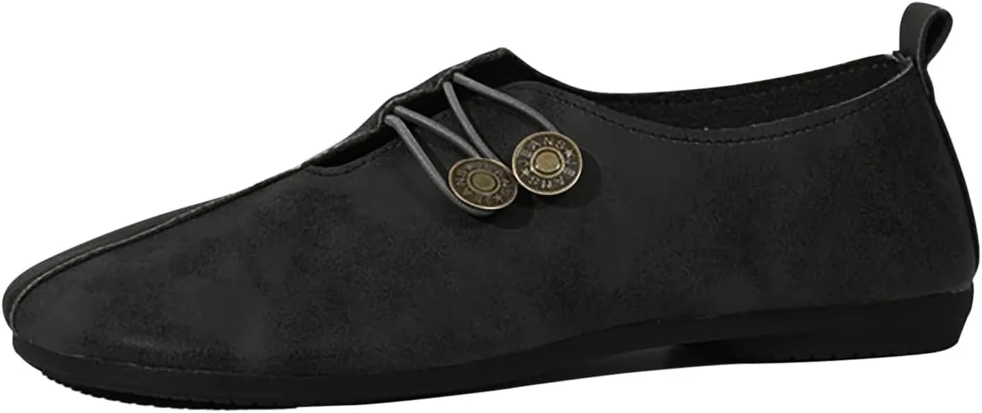 Retro Loafers for Women Fashion Boat Shoes Slip on Sneakers Business Lightweight Hiking Workout Footwear