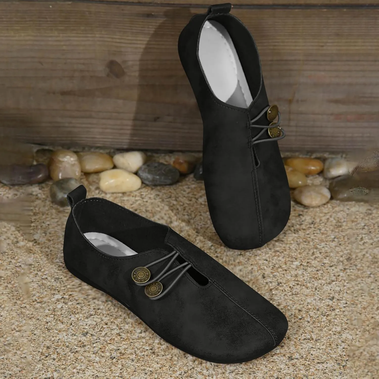 Retro Loafers for Women Fashion Boat Shoes Slip on Sneakers Business Lightweight Hiking Workout Footwear