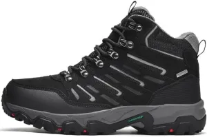 ROCKMARK Men's Waterproof Hiking Boots Lightweight Anti-Slip Mid Ankle Trekking Shoes for Outdoor Backpacking, Mountaineering & Rugged Terrain