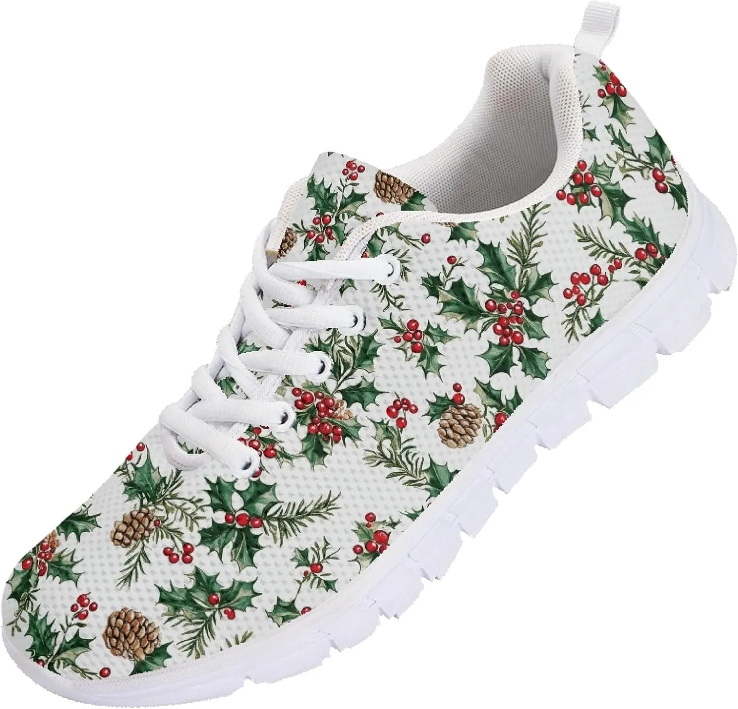 Running Shoes Trainer for Women Sports Causal Travel Sneaker Walking Low Heel Lace up Breathable Flexible Shoe