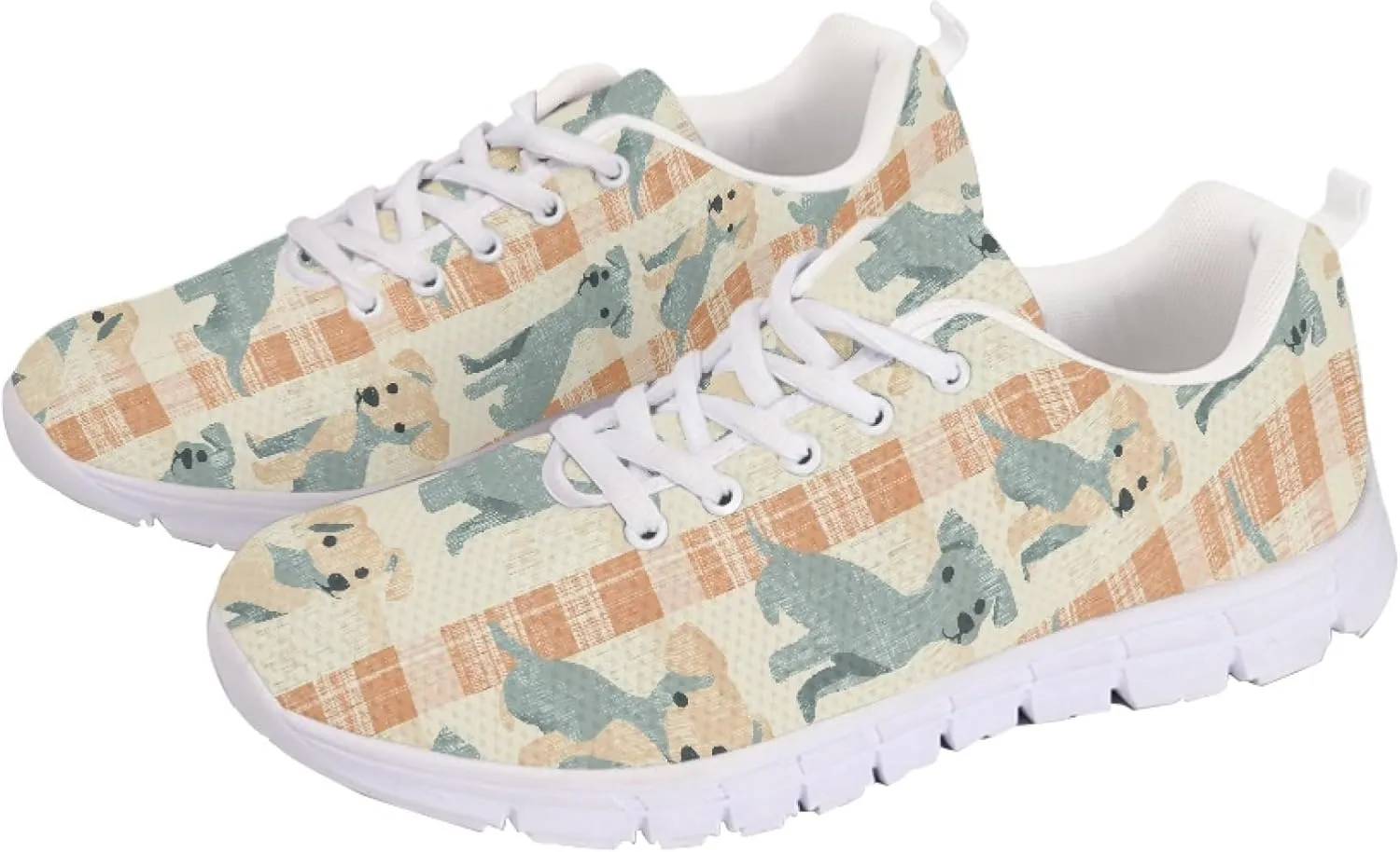 Running Shoes Trainer for Women Sports Causal Travel Sneaker Walking Low Heel Lace up Breathable Flexible Shoe