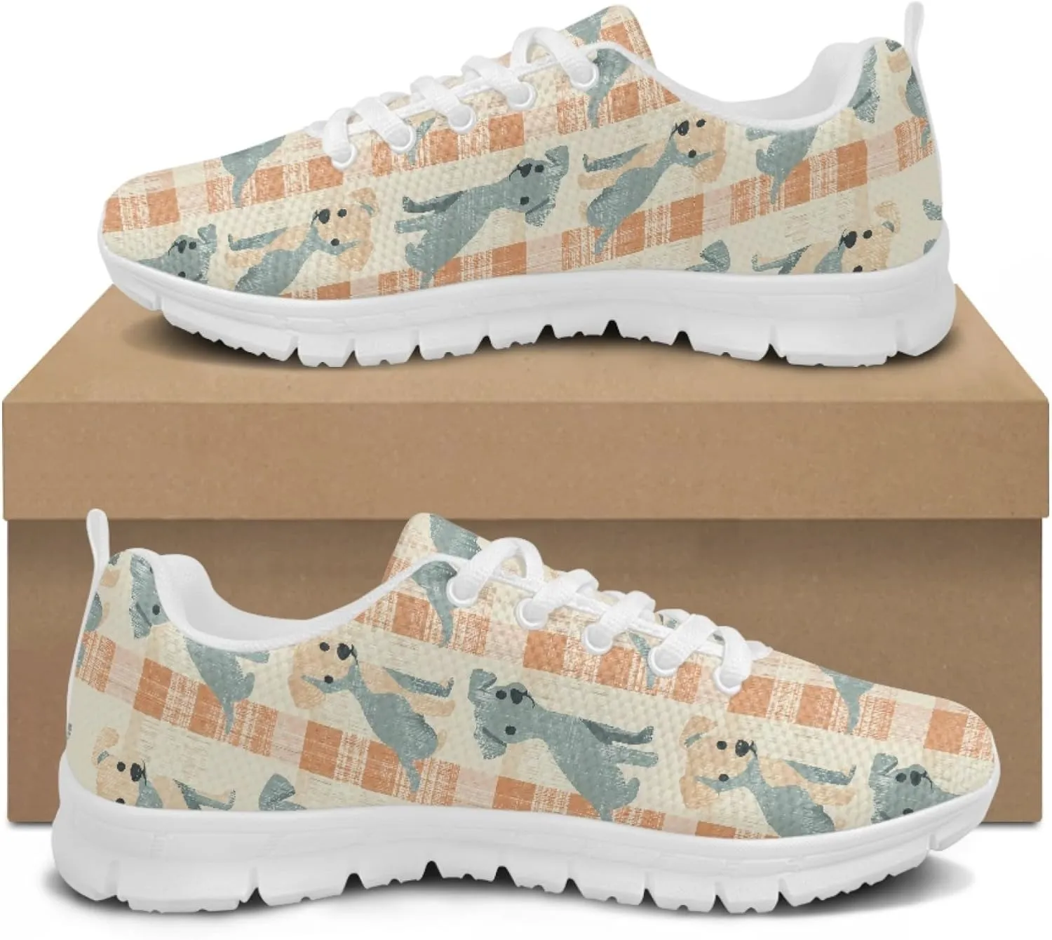 Running Shoes Trainer for Women Sports Causal Travel Sneaker Walking Low Heel Lace up Breathable Flexible Shoe