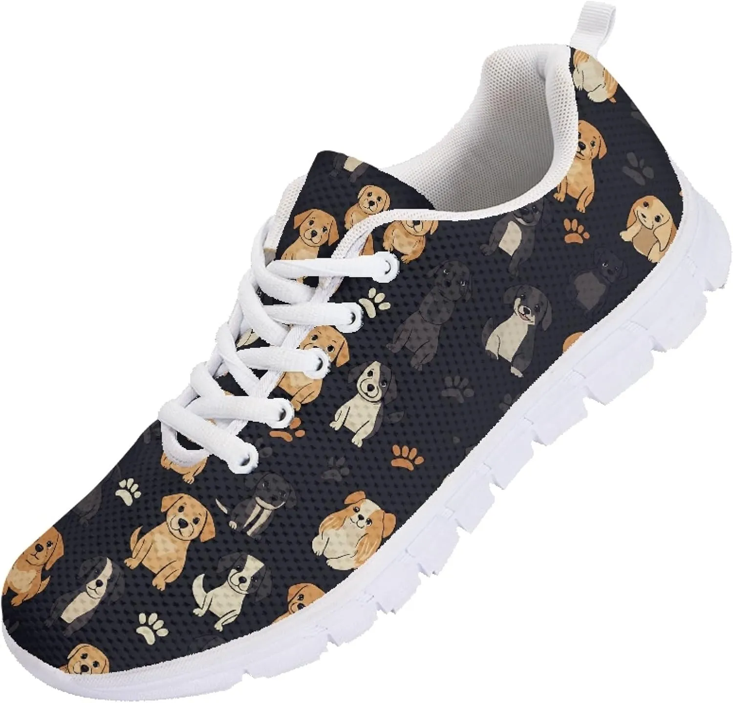 Running Shoes Trainer for Women Sports Causal Travel Sneaker Walking Low Heel Lace up Breathable Flexible Shoe