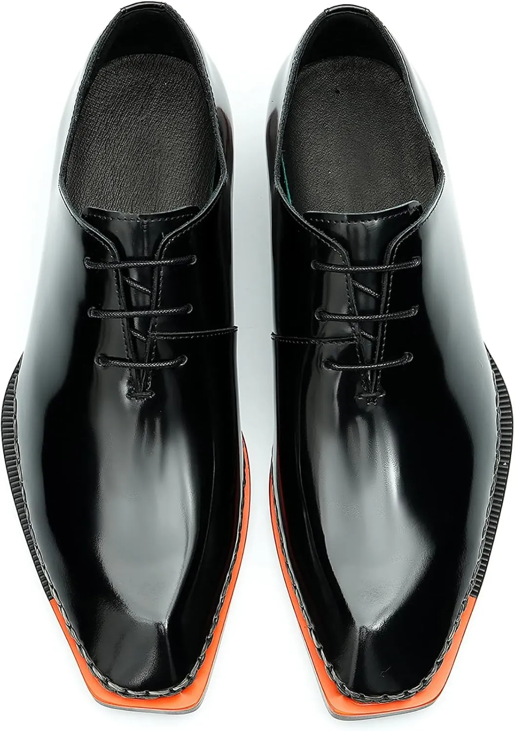 Santimon Men's Oxfords Formal Dress Leather Derby Fashion Business Wedding Prom Tuxedo Casual Whole Cut Oxford Walking Shoes for Men