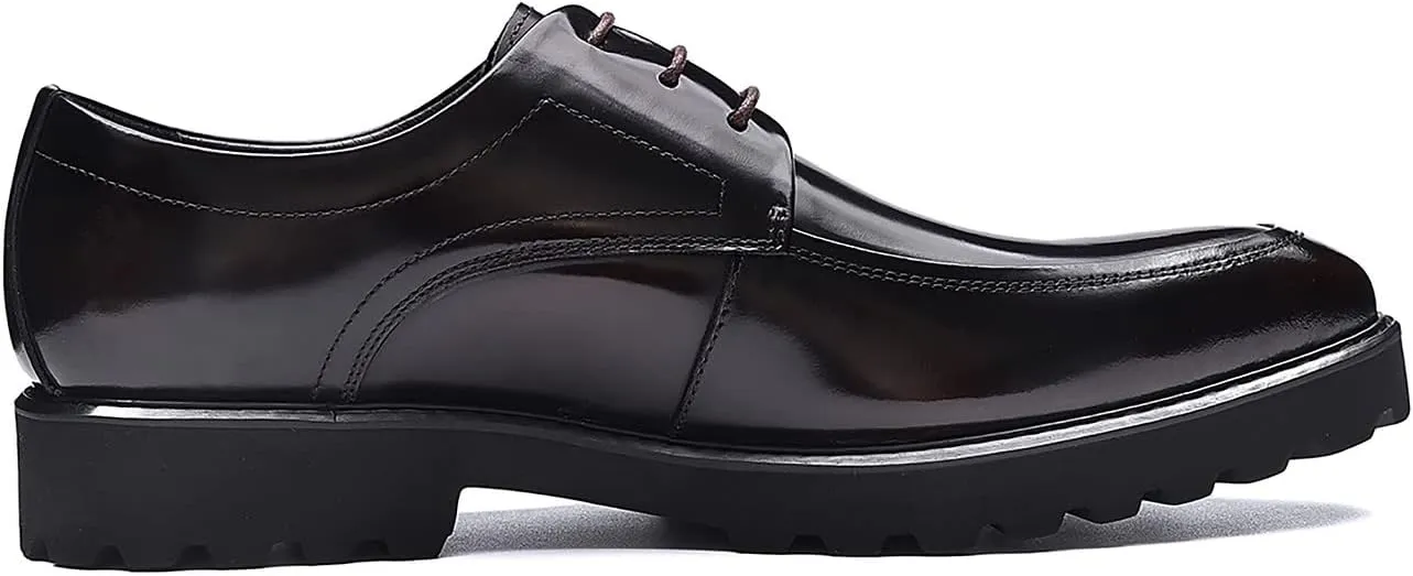 Santimon Men's Wingtip Oxfords Formal Dress Leather Derby Business Prom Wedding Fashion Casual Walking Shoes for Men