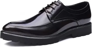 Santimon Men's Wingtip Oxfords Formal Dress Leather Derby Business Prom Wedding Fashion Casual Walking Shoes for Men