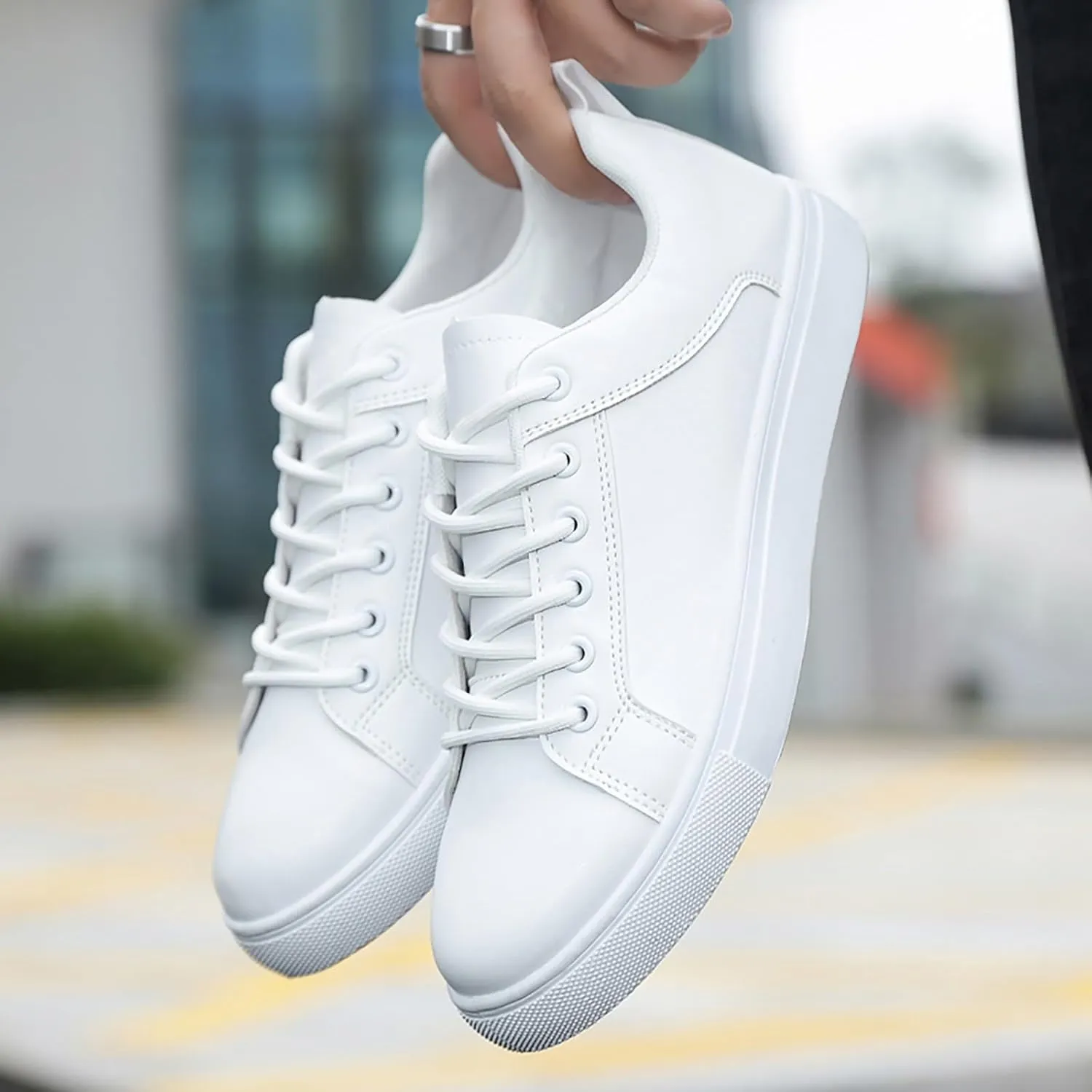 SBGMoSJ Plantar Fasciitis Shoes Women Walking Shoes Women Slip On Wide Black Shoes Women Wide Wedge Womens Black and White Running Shoes Orthopedic Wide Toe Box Sneakers for Women