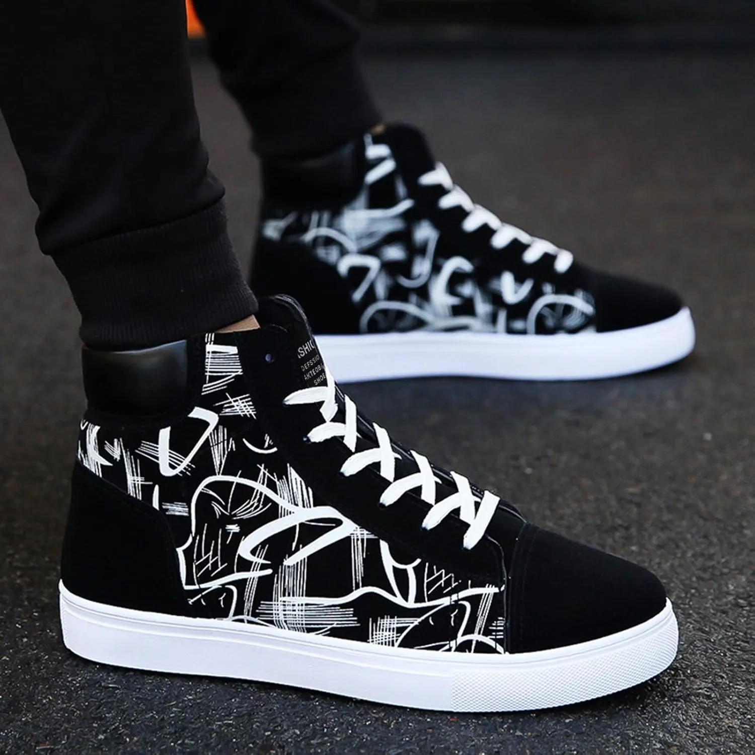 SBGMoSJ Sneakers for Women Walking Winter Shoes for Women 2023 Comfy Black Canvas Tennis Shoes for Women Sneakers for Women Size 8 Wide Width Fall Tennis Shoes for Women 2023