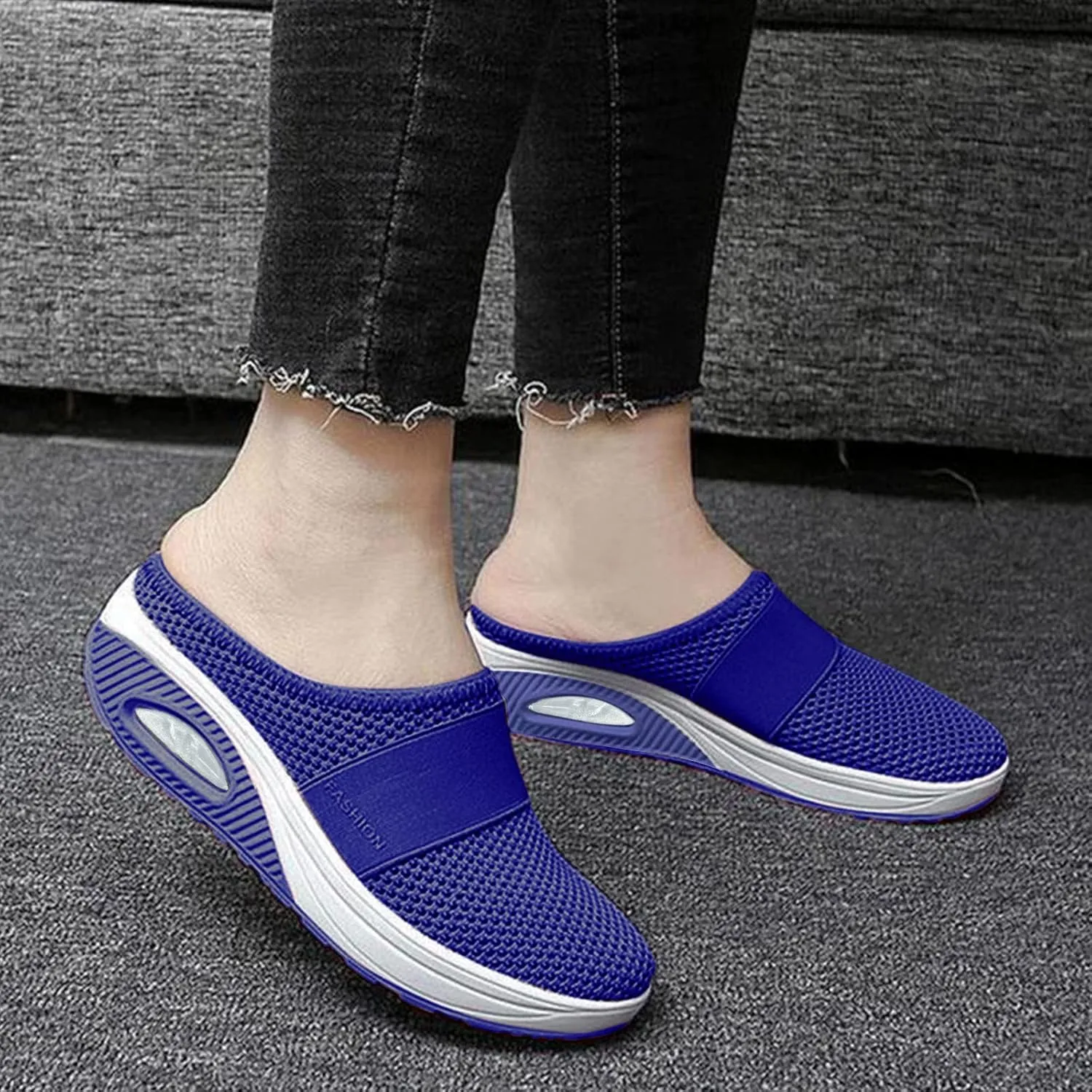 SBGMoSJ Womens Sneakers Size 6 Slip Ons Black Sneakers Women Trendy Hiking Shoes Women Lightweight Breathable Women Sneakers Women's Comfortable Working Nurse Shoes Non-Slip Size 6.5
