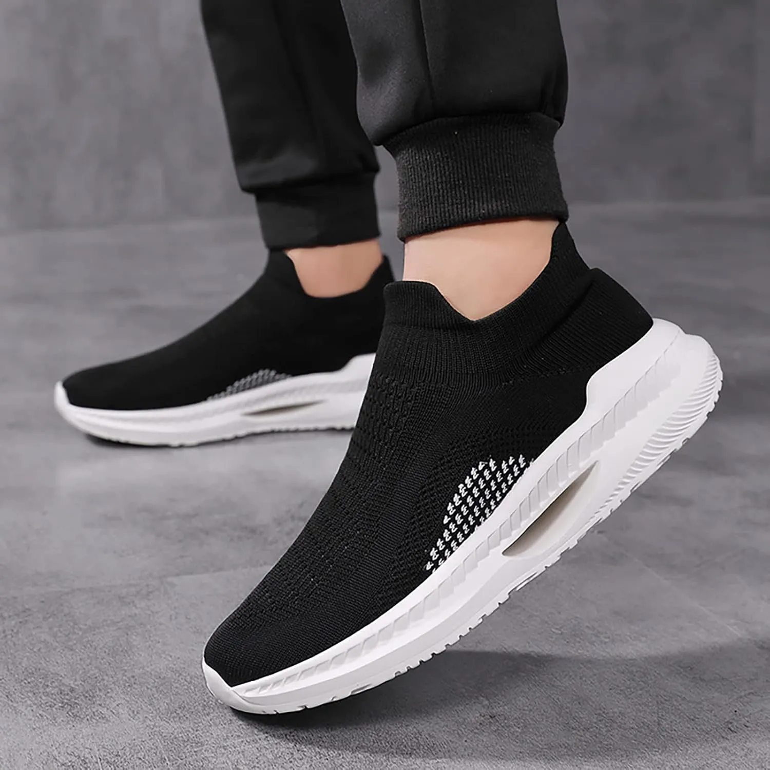 Sneakers for Women Slip Ons Slip On Shoes Women Comfortable Open Back Womens Black Athletic Shoes Size 8 Running Shoes for Women Wide Feet Tenis Antideslizante para Mujer De Cocina