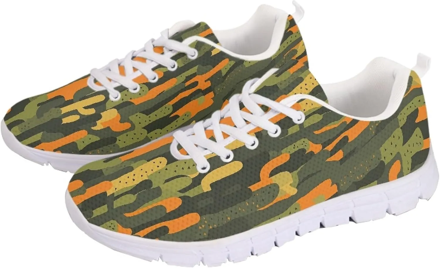 Sports Trainer Running Shoes for Women Teens Girls Causal Travel Sneaker Walking Low Heel Lace up Breathable Flexible
