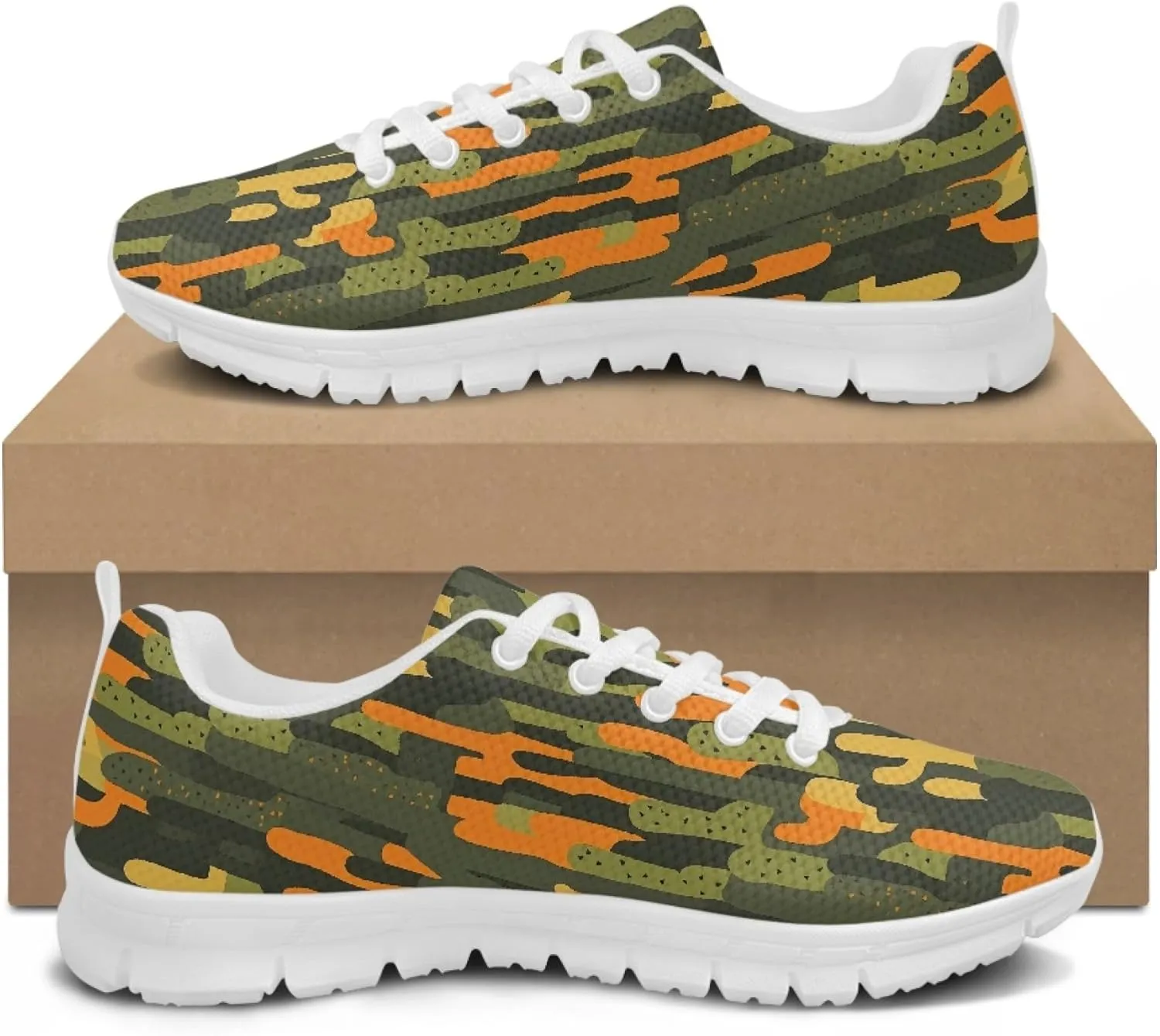 Sports Trainer Running Shoes for Women Teens Girls Causal Travel Sneaker Walking Low Heel Lace up Breathable Flexible