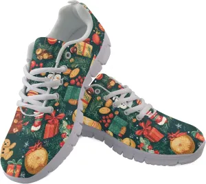 Sports Trainer Running Sneakers for Women Adults Causal Travel Shoes Outdoor Walking Low Heel Lace up Shoe Breathable Flexible for Lady