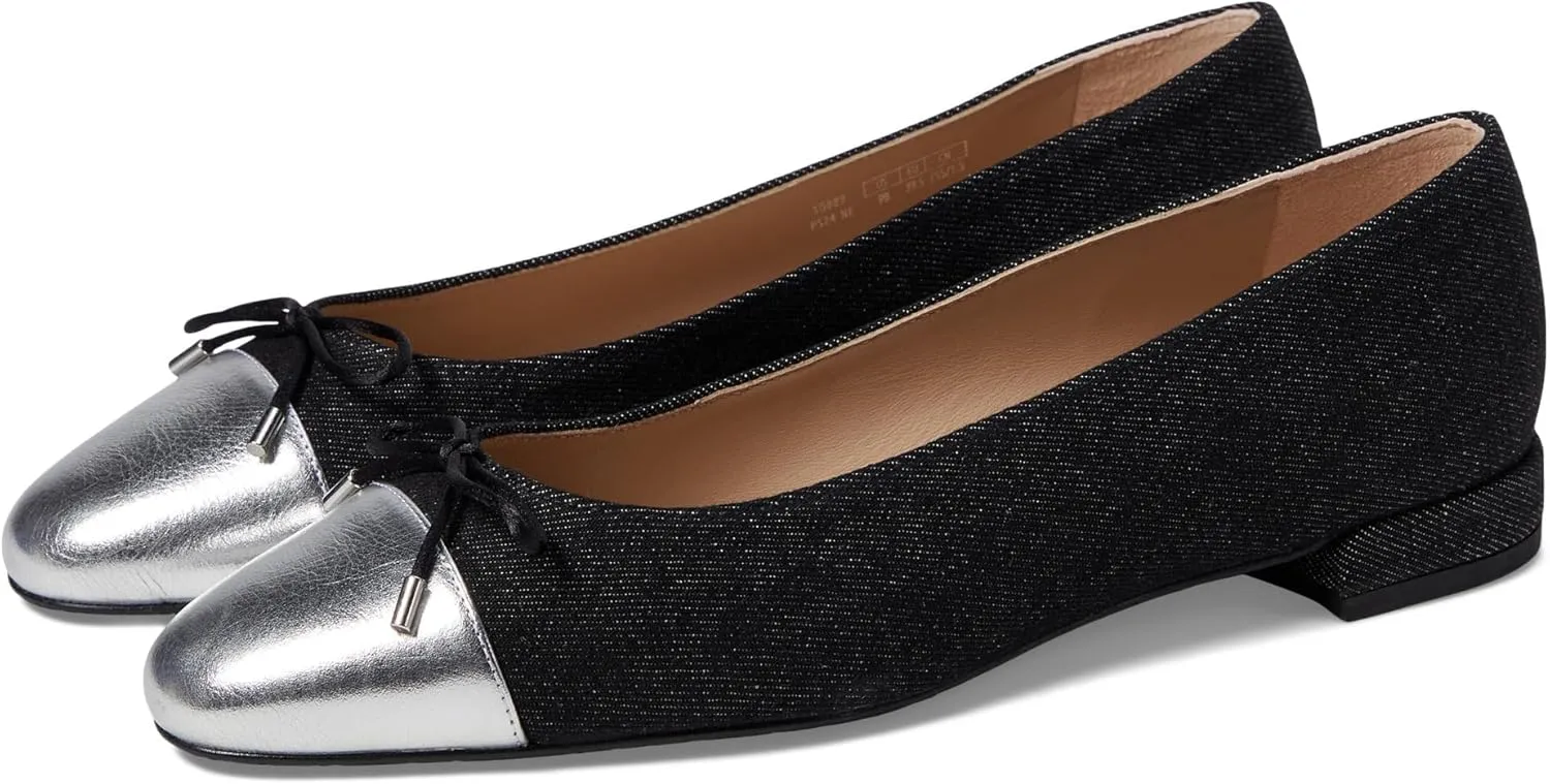 Stuart Weitzman Women's Sleek Bow Flat Ballet
