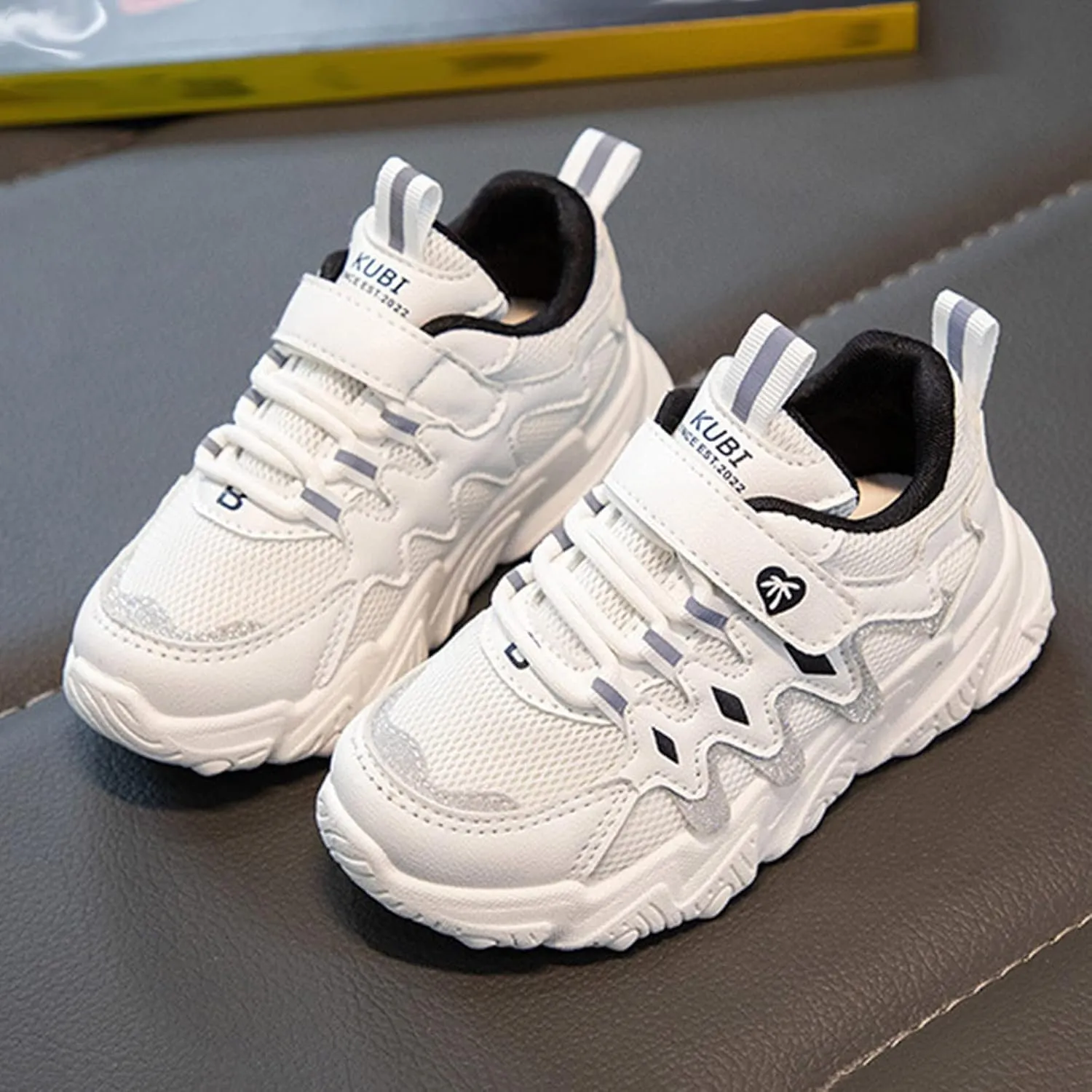 Toddler Kids Grip Sneaker Boys Girls High Top Skateboarding Light Flexible Anti Slip Sole Mesh Walking Shoes