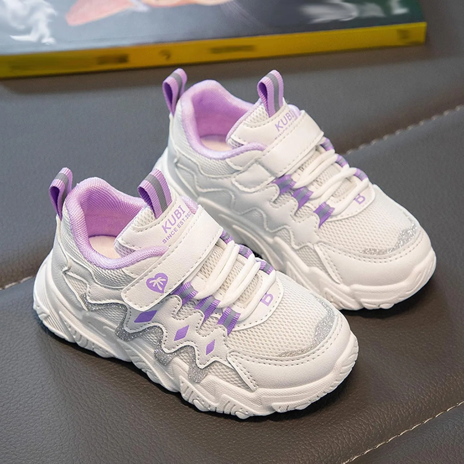 Toddler Kids Grip Sneaker Boys Girls High Top Skateboarding Light Flexible Anti Slip Sole Mesh Walking Shoes