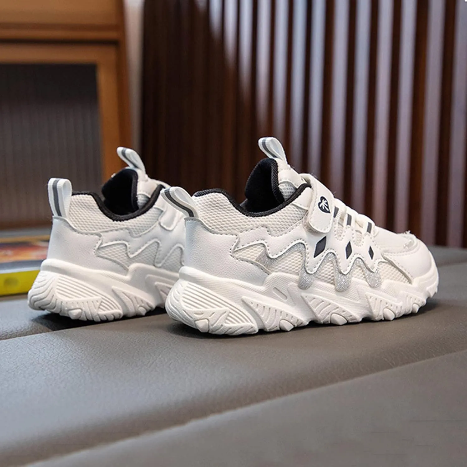 Toddler Kids Grip Sneaker Boys Girls High Top Skateboarding Light Flexible Anti Slip Sole Mesh Walking Shoes