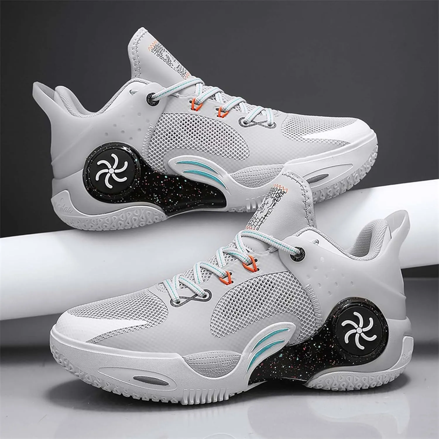 Unisex Anti-Slip Basketball Shoes Fashion Sneakers Breathable Mesh Training Running Shoes Casual Sports Walking Outdoor Shoes