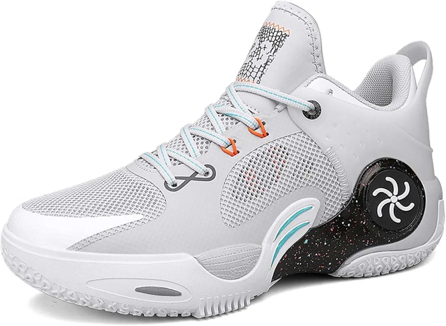 Unisex Anti-Slip Basketball Shoes Fashion Sneakers Breathable Mesh Training Running Shoes Casual Sports Walking Outdoor Shoes