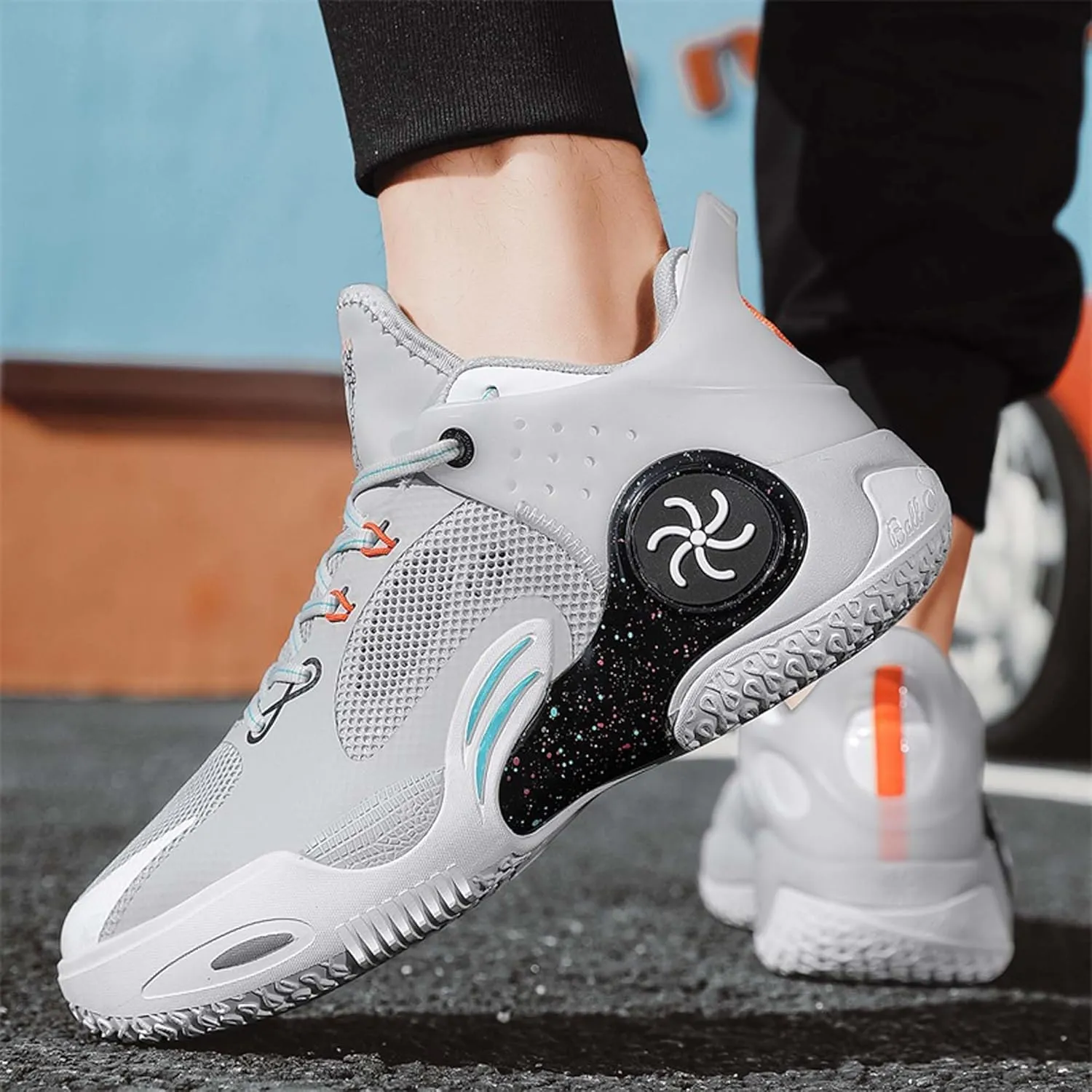 Unisex Anti-Slip Basketball Shoes Fashion Sneakers Breathable Mesh Training Running Shoes Casual Sports Walking Outdoor Shoes