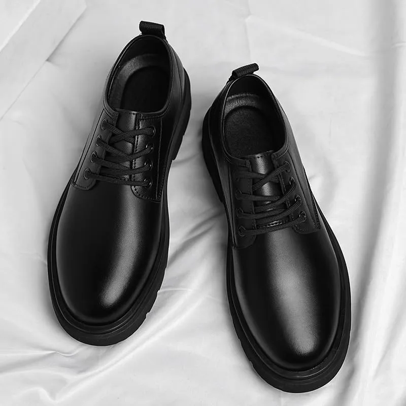Versatile Men’s Oxford Style Dress Shoes for Professional Occasions, Full-Grain Leather Formal Footwear with Arch Support for All-Day Wear