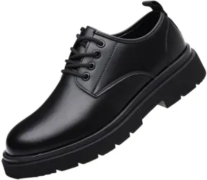 Versatile Men’s Oxford Style Dress Shoes for Professional Occasions, Full-Grain Leather Formal Footwear with Arch Support for All-Day Wear