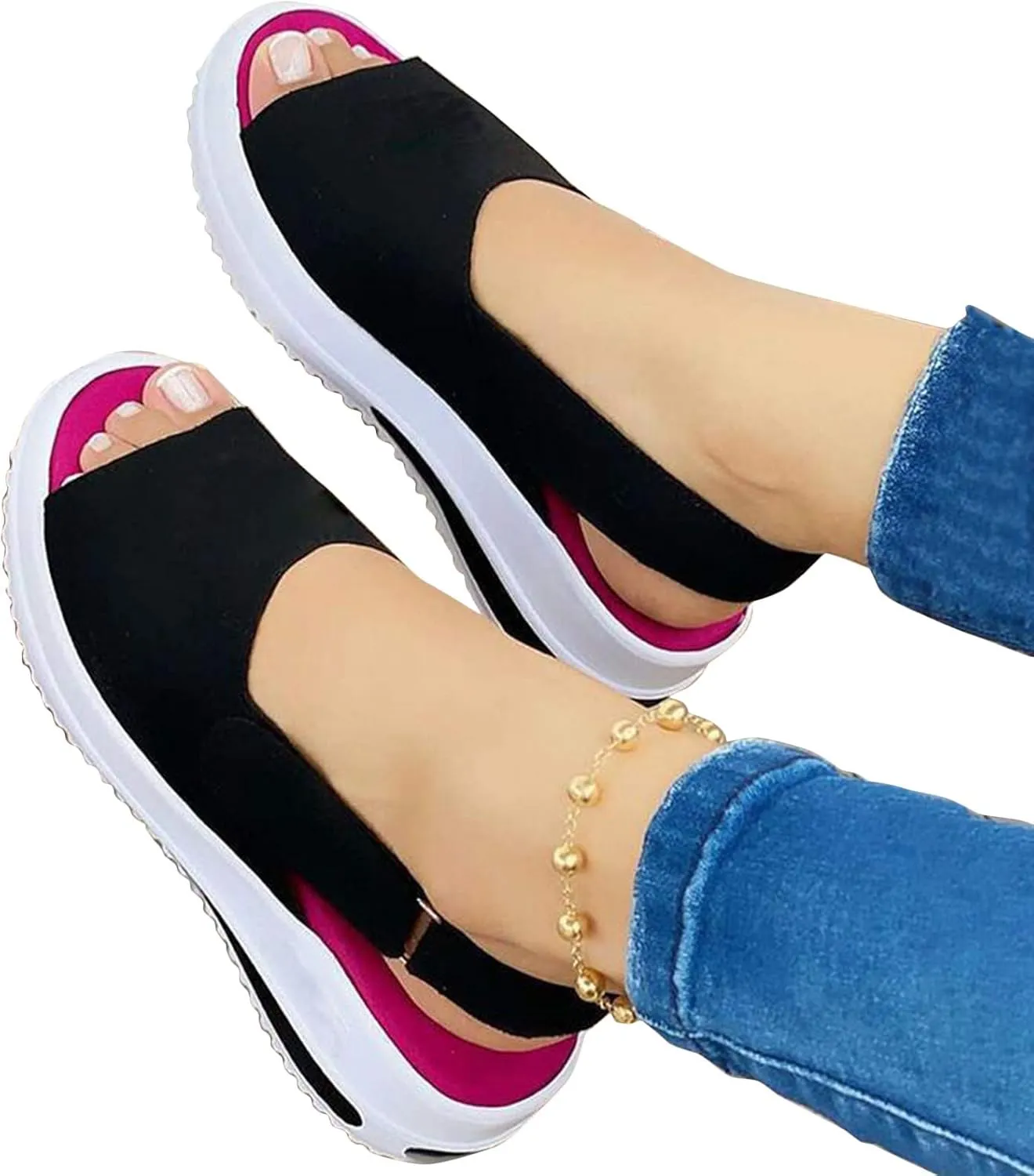 White Slip On Sneakers for Women Size 9 Orthopedic Shoes for Women Dressy Wide Black Shoes Women Casual 5.5 Plantar Fasciitis Shoes Women Flats Zapatos De Mujer Antideslizante para Cocina