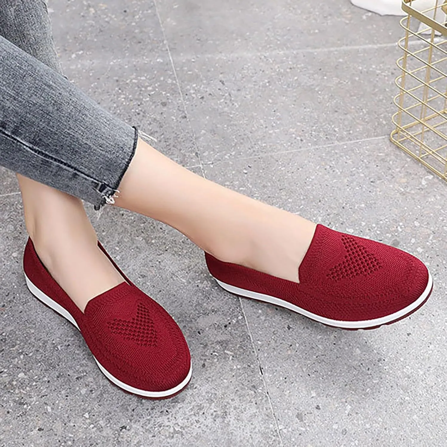 White Sneakers Slip Ons for Women Platform Zapatos para Mujer Comodos Womens Mid Hiking Boots Lightweight Outdoor Trekking Shoes Womens Trail Running Shoes Arch Support Women's Wide Athletic Shoes