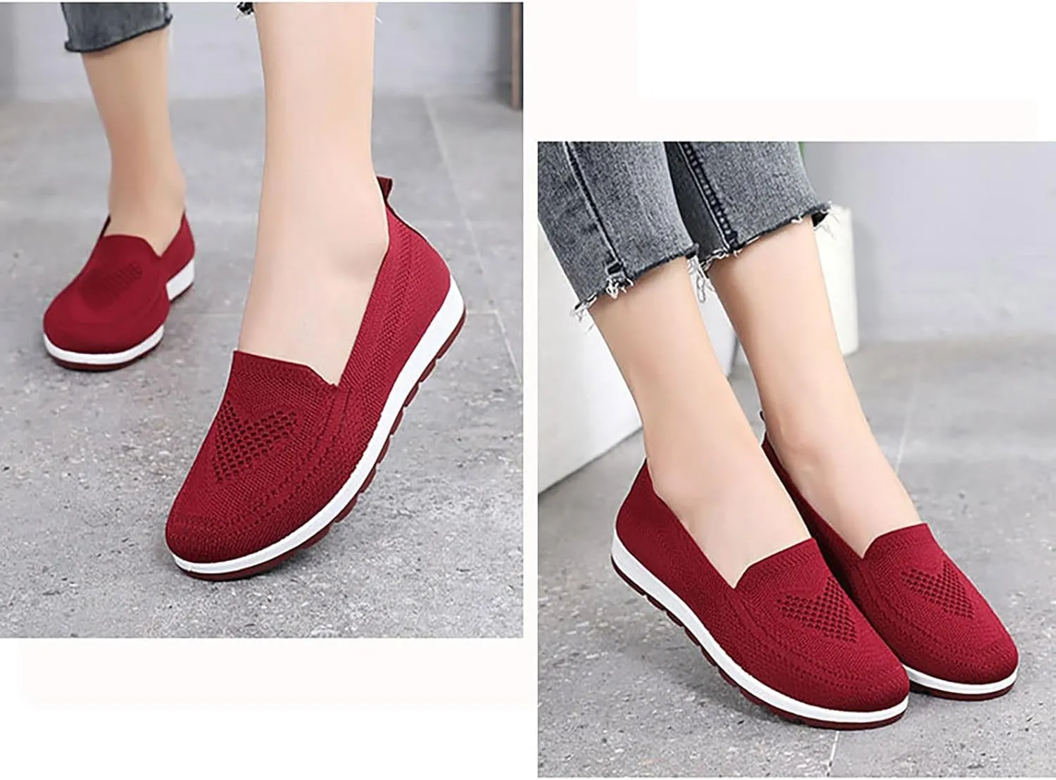 White Sneakers Slip Ons for Women Platform Zapatos para Mujer Comodos Womens Mid Hiking Boots Lightweight Outdoor Trekking Shoes Womens Trail Running Shoes Arch Support Women's Wide Athletic Shoes