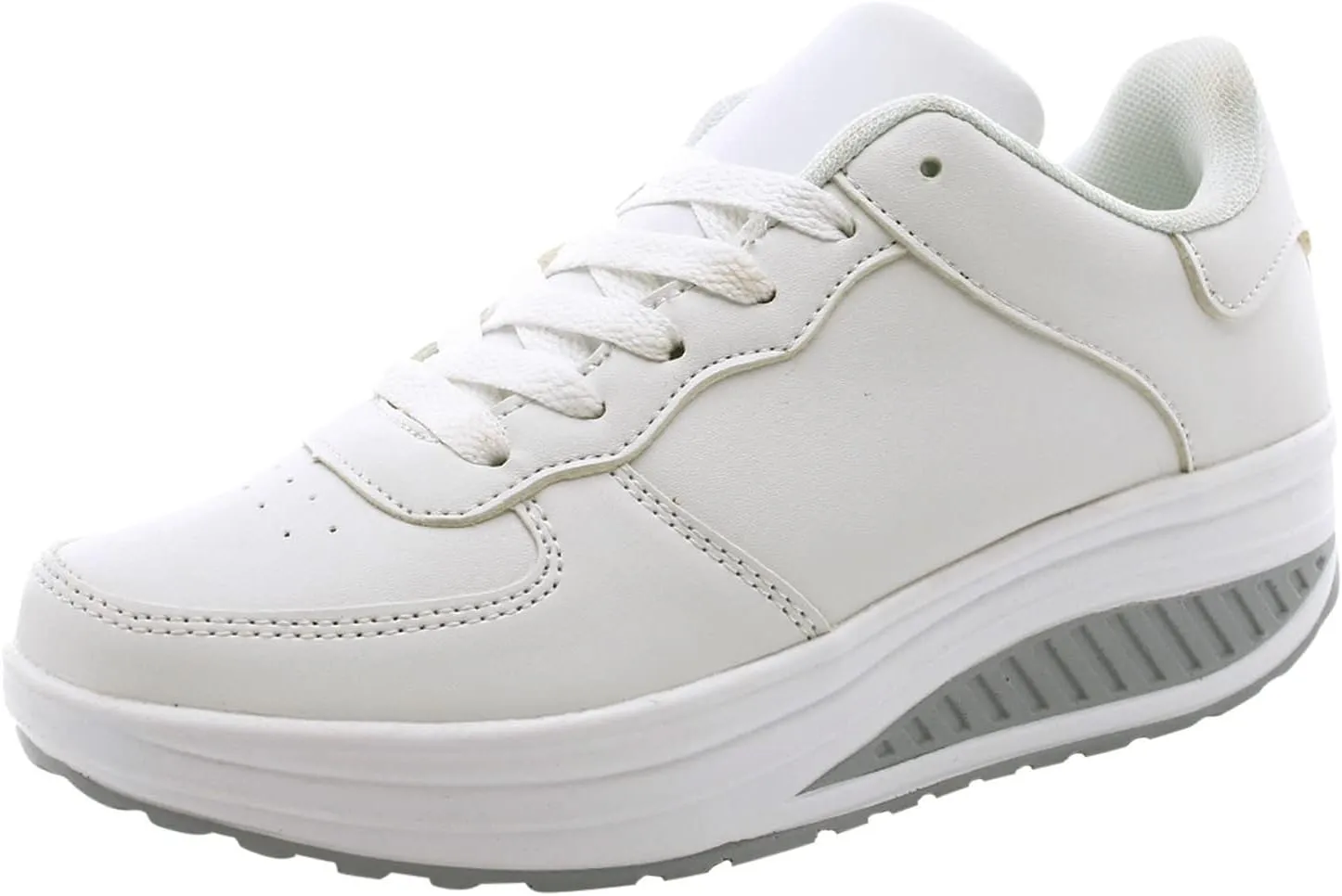 White Wide Width Casual Sneakers Women Cute Black Shoes for Women Womens Casual Shoes Slip On Loafers Silver Wedge Sneakers for Women Dressy Zapatos De Mujer CóModos Bajos para Fiesta Cerrados
