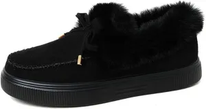 Winter Boots For Women 2024 Snow Boots Warm Ankle Booties Comfortable Slip On Outdoor Fur Lined Walking Loafers Shoes
