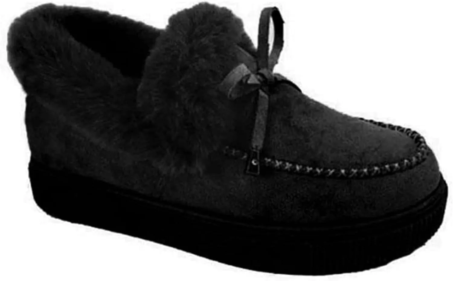 Winter Boots For Women Fashion Snow Boots Slip on Warm Comfortable Outdoor Fur Lined Ankle Booties Thickening Loafers Shoes