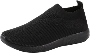 Women Casual Comfort Trainer Summer Breathable Lightweight Flexible Sneakers Slip On Running Sport Shoes