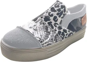 Women Walking Shoes Canvas Sneakers Leopard Print Breathable Mesh Shoes Lightweight Casual Sneakers Comfortable Non Slip Summer Shoe Orthotic Sneakers Outdoor Footwear for Beach Vacation 2025 Fashion