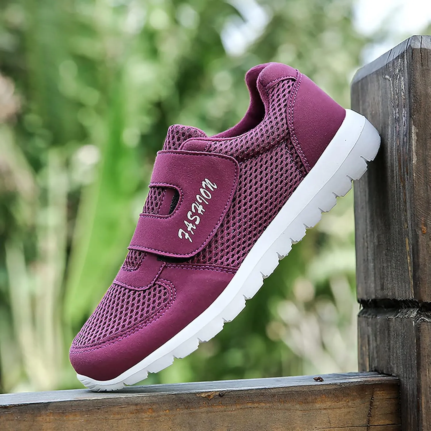 Womens Breathable Nursing Shoes Casual Breathable Slip on Orthopaedic Walking Sneakers Shoe for Elderly Women