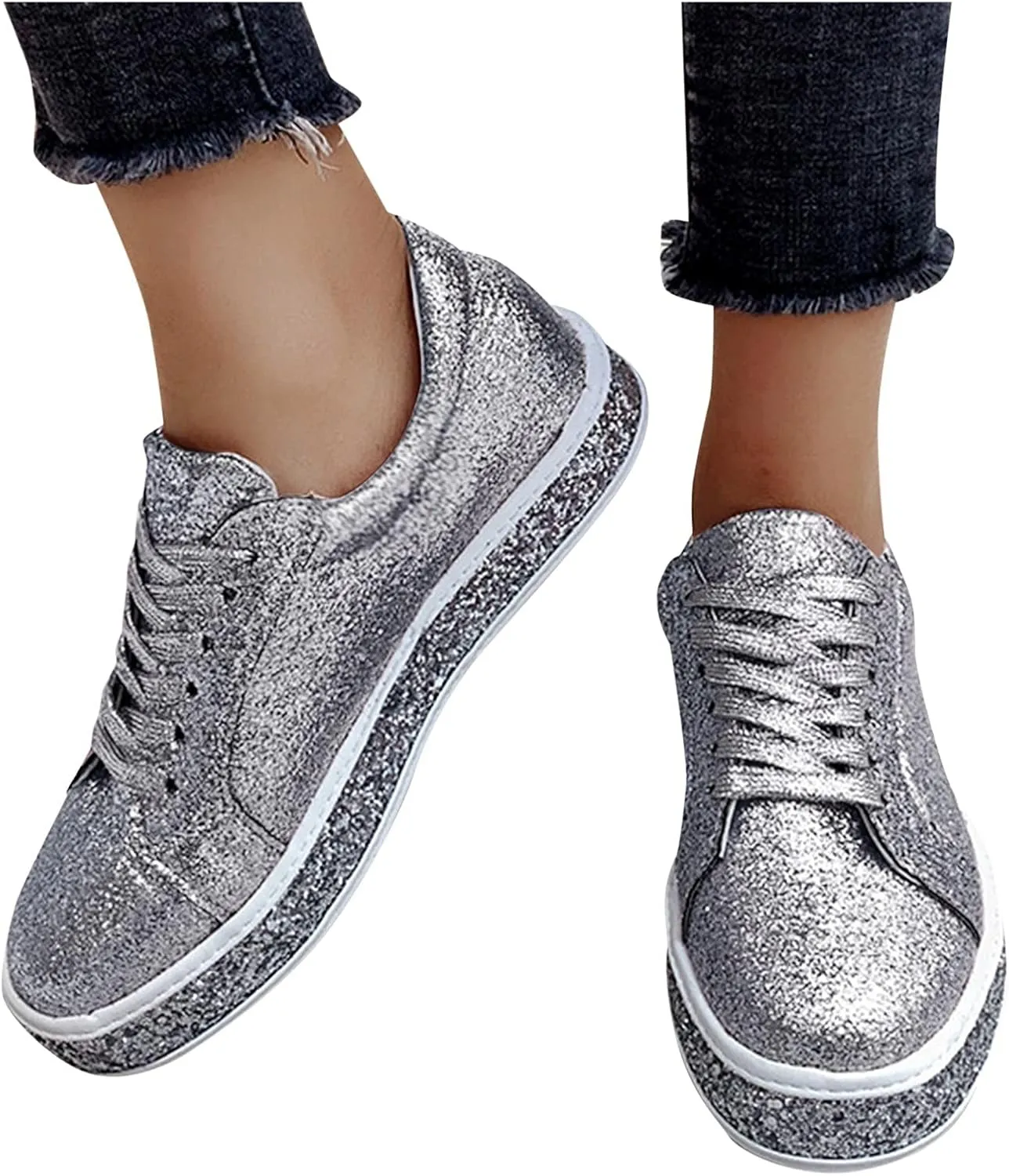 Womens Fashion Sneakers 2023 Zapatillas Elegantes De Tacon para Mujer Blancas Workout Shoes Women Size 11 Wide Womens Running Shoes Womens Size 10 Wide Black Sneakers