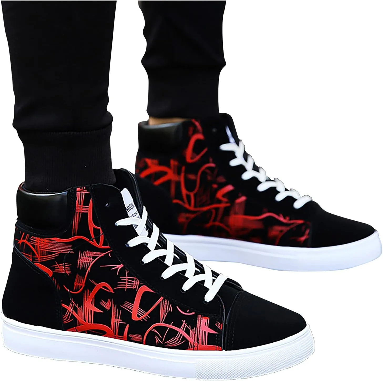 Womens High Tops Sneakers Zapato Antiderrapante para Mujer De Trabajo Black and White Gym Shoes Women Women's Wide Width Slip On Sneakers Zapatos De Trabajo OrtopéDicos para Alivio Del Dolor De Mujer