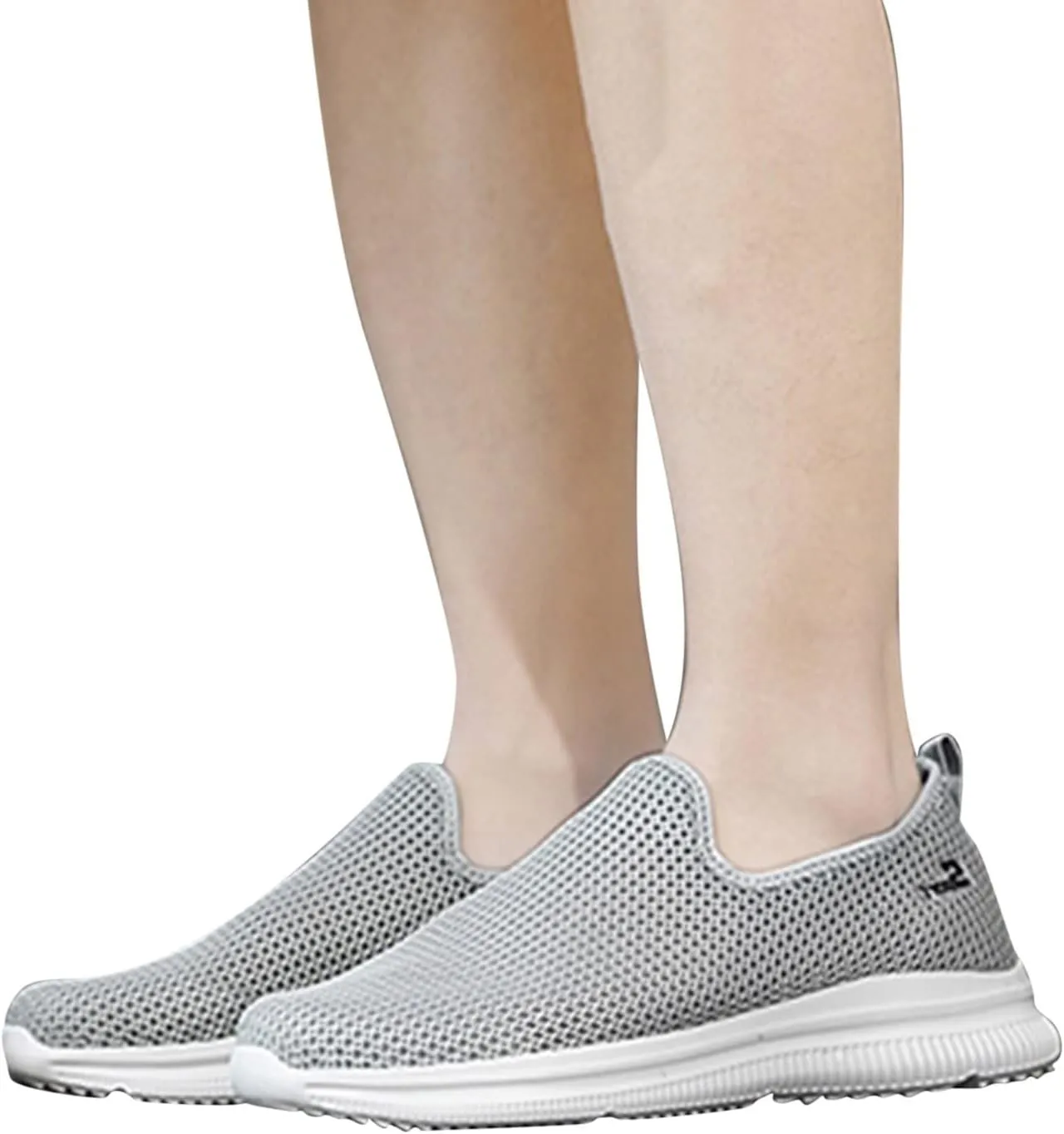 Womens Ladies Walking Running Shoes Slip On Lightweight Mens Casual Shoes Mesh Breathable Casual Shoes Slip On Black Platform Sneaker Slip On Tennis Shoe Loafers Shoe