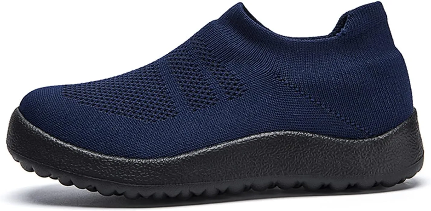 Womens Ladies Walking Running Shoes Slip On Lightweight Mens Casual Shoes Mesh Breathable Casual Shoes Slip On Black Platform Sneaker Slip On Tennis Shoe Loafers Shoe