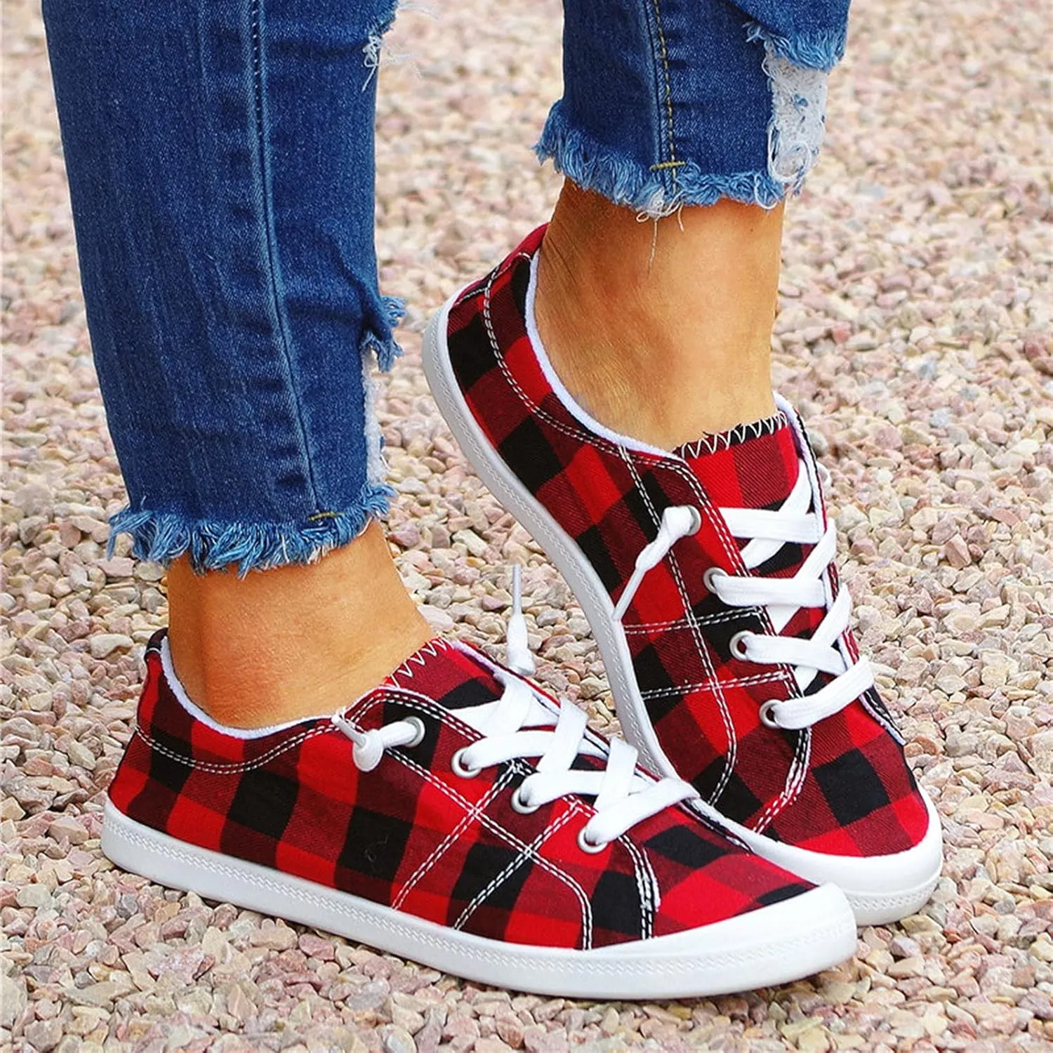 Womens Light Weight Walking Sneakers Size 10 Wide Slip On Sneakers Women Wide Fit Womens Slip On Shoes with Arch Support Womens Sneakers Size 6 Slip Ons Size 9 Women's Slip Resistant Shoes