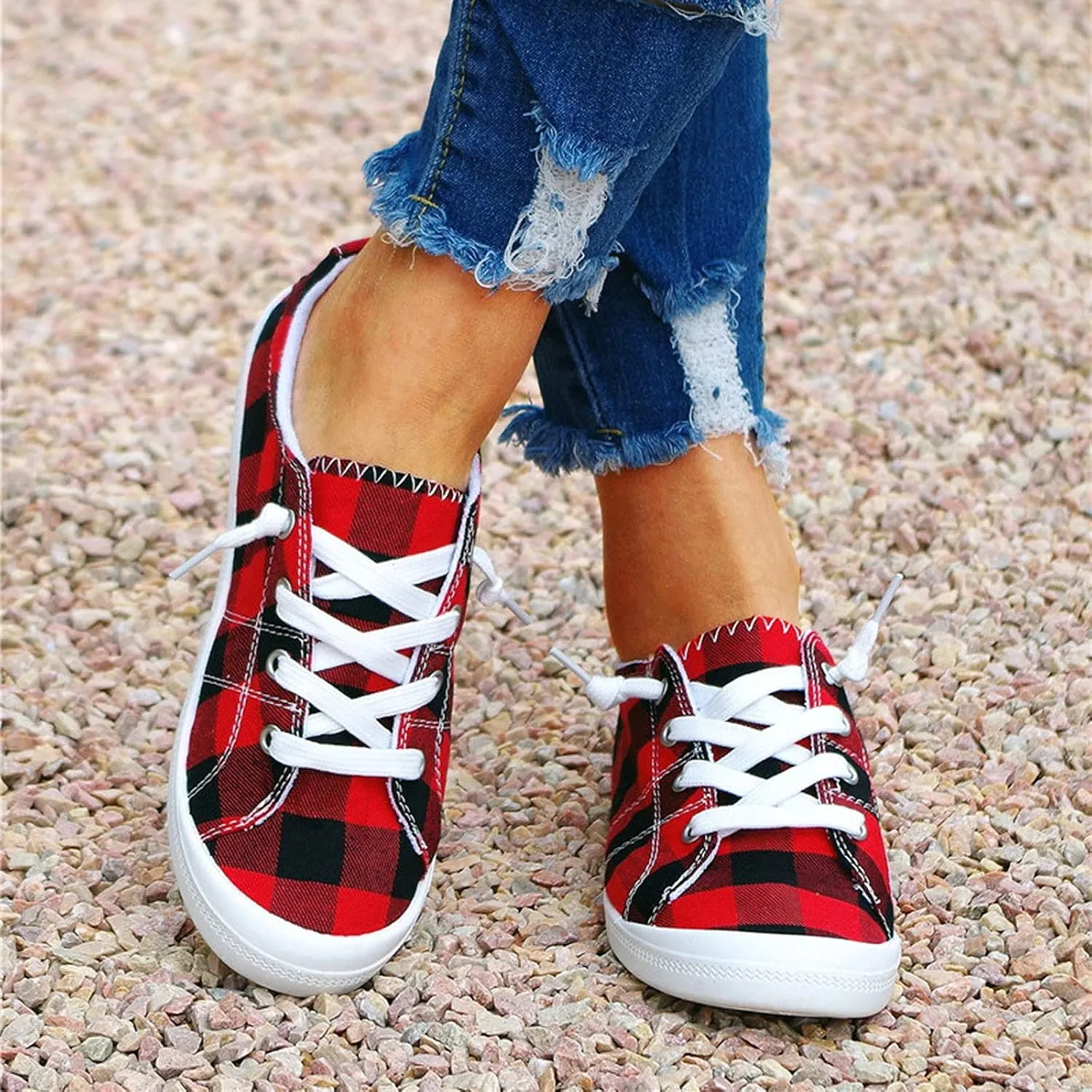Womens Light Weight Walking Sneakers Size 10 Wide Slip On Sneakers Women Wide Fit Womens Slip On Shoes with Arch Support Womens Sneakers Size 6 Slip Ons Size 9 Women's Slip Resistant Shoes