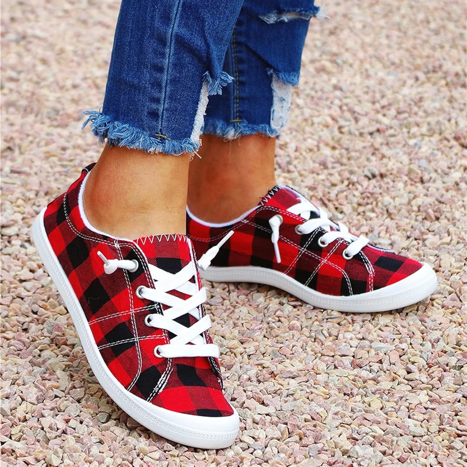Womens Light Weight Walking Sneakers Size 10 Wide Slip On Sneakers Women Wide Fit Womens Slip On Shoes with Arch Support Womens Sneakers Size 6 Slip Ons Size 9 Women's Slip Resistant Shoes
