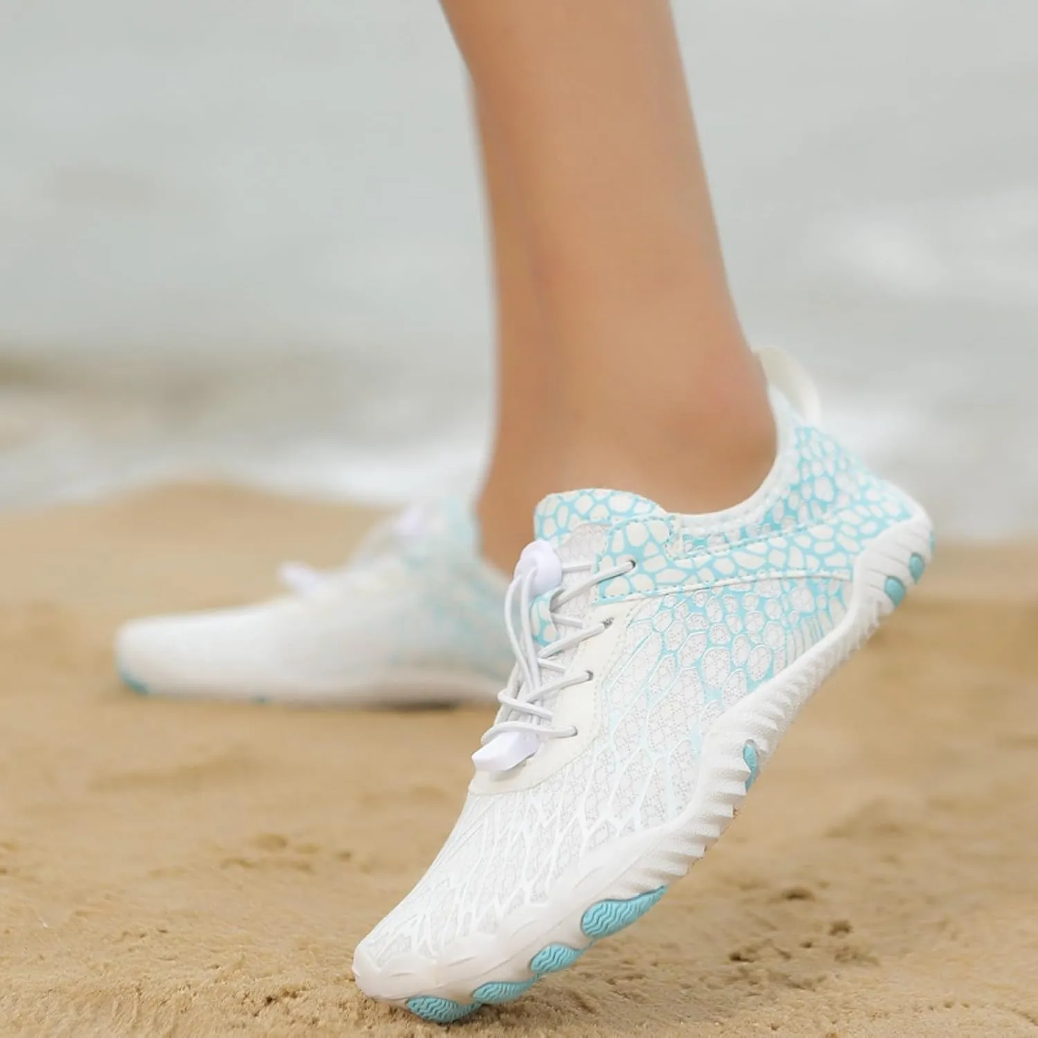 Women's Lightweight Quick Drying,Aqua Water Shoes Athletic Comfy Walking Shoes Men's and Women's Non Slip Sports Sneakers Outdoor River Tracing Shoe Summer Breathable Hiking Running Fitness Footwear