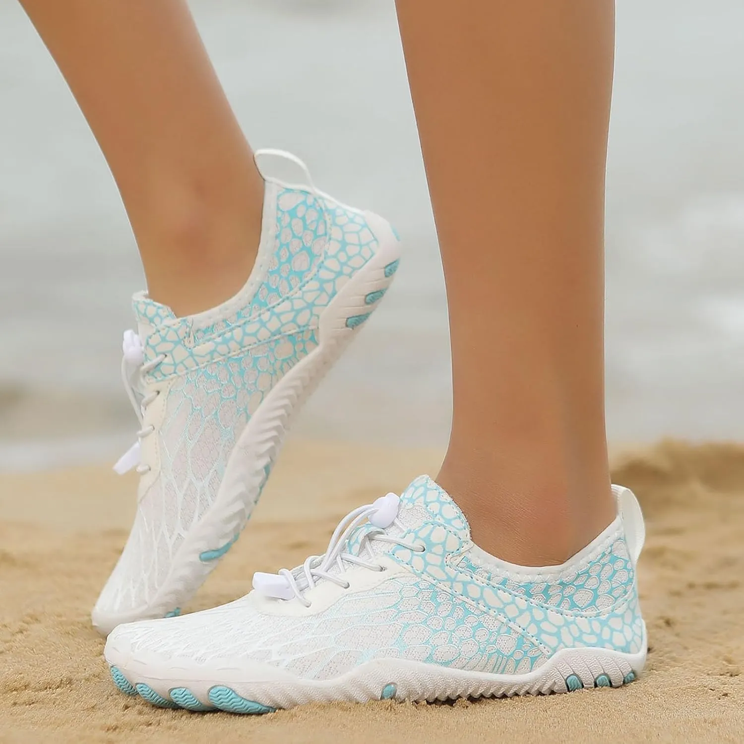 Women's Lightweight Quick Drying,Aqua Water Shoes Athletic Comfy Walking Shoes Men's and Women's Non Slip Sports Sneakers Outdoor River Tracing Shoe Summer Breathable Hiking Running Fitness Footwear